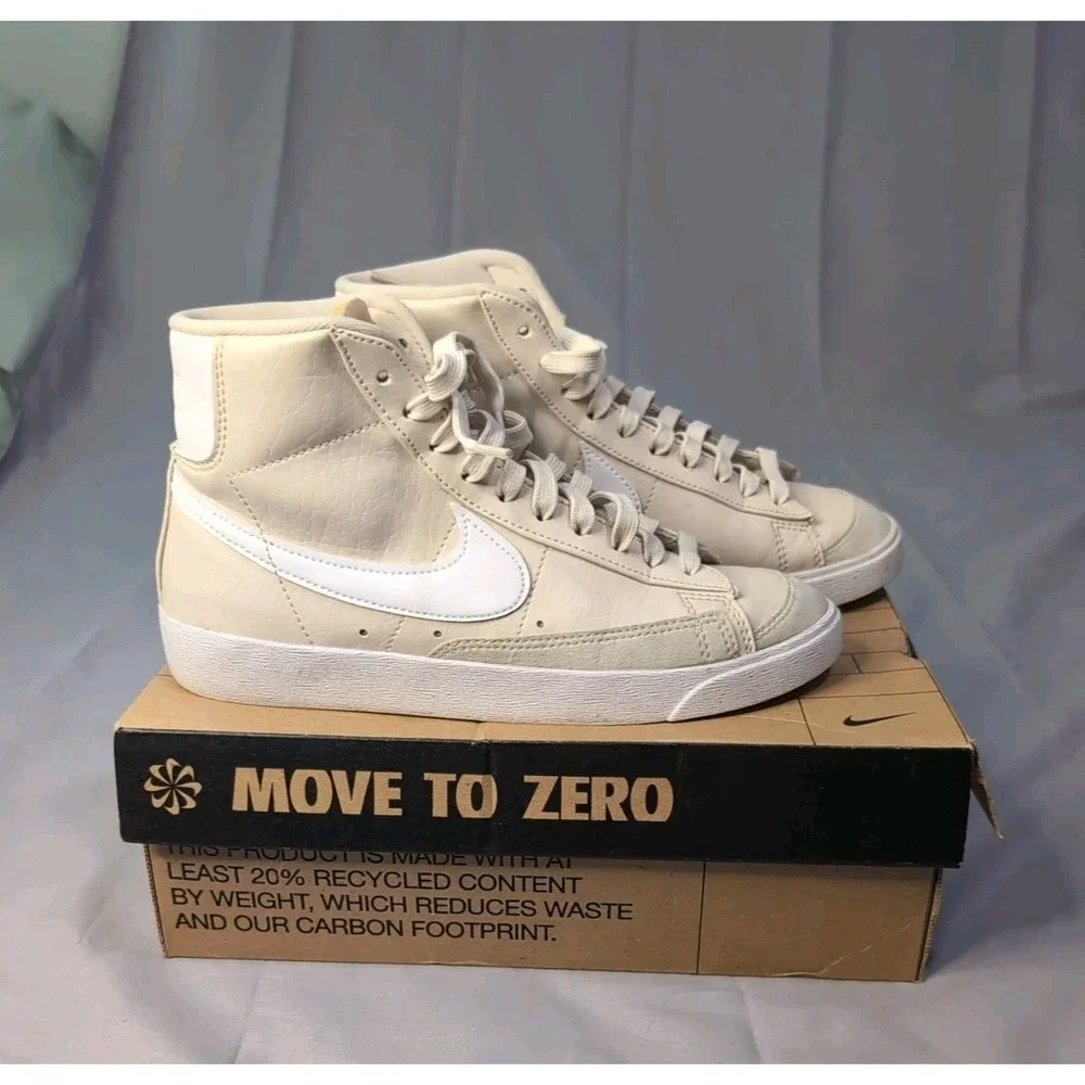 Nike Blazer Mid 77 Next Nature Womens 7.5 Sail White DQ4124-100 High Top Sneaker